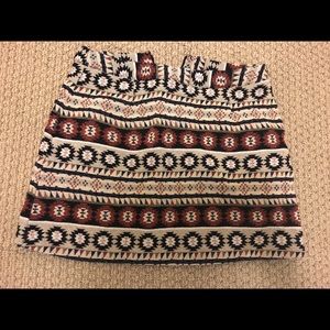 Aztec mini skirt
